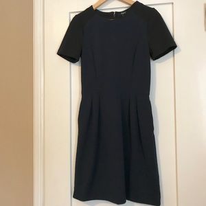 Madewell Gallerist Ponte Dress Colorblock XS/0